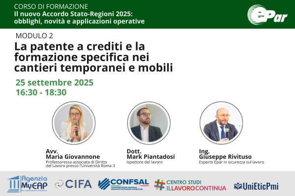 corso Accordo Stato-Regioni